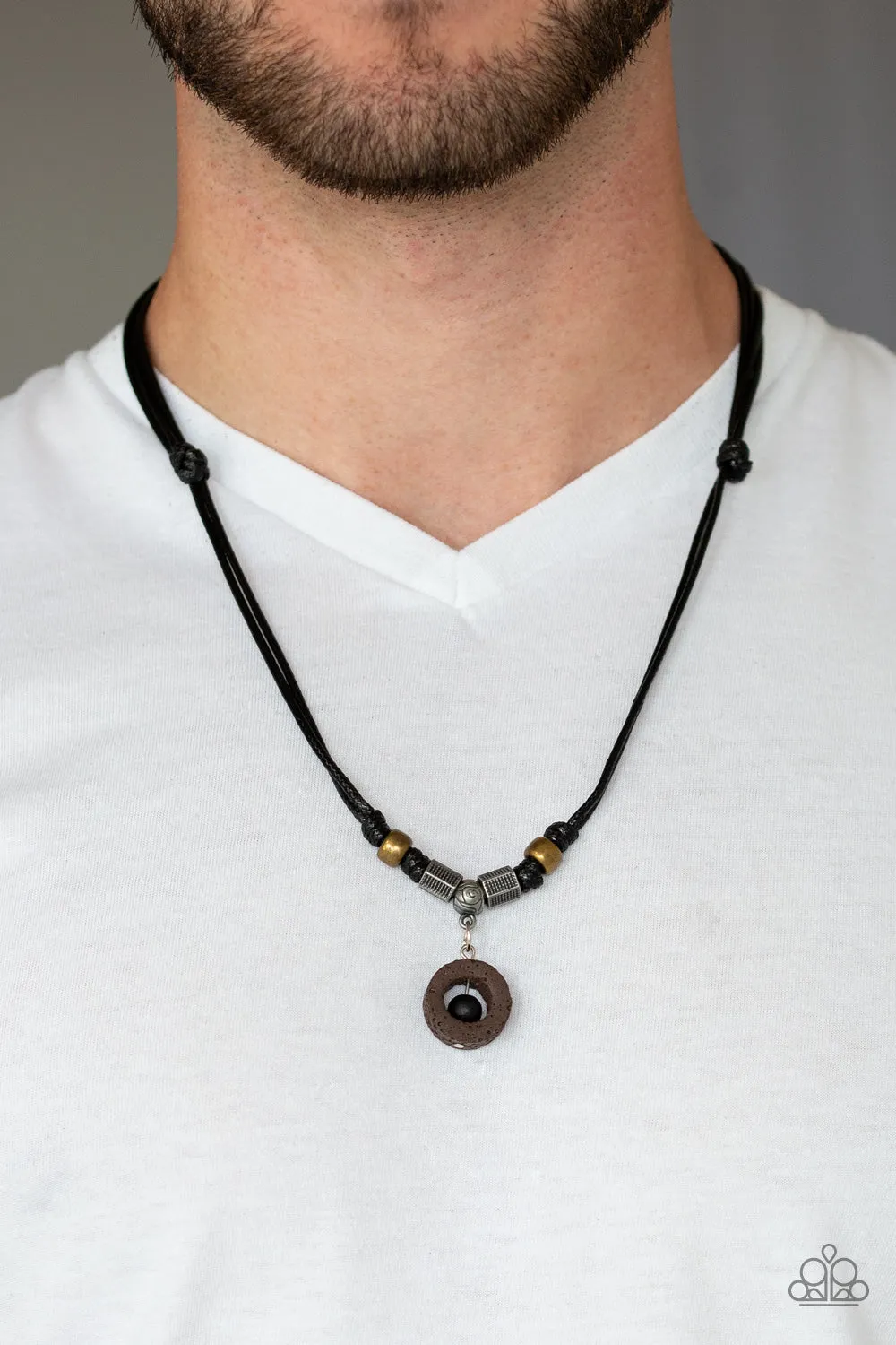 Tiki Thunder - Black Urban Necklace