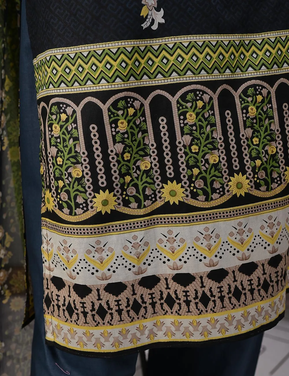 TMY-3A | Un-Stitched Embroidered Lawn Dress