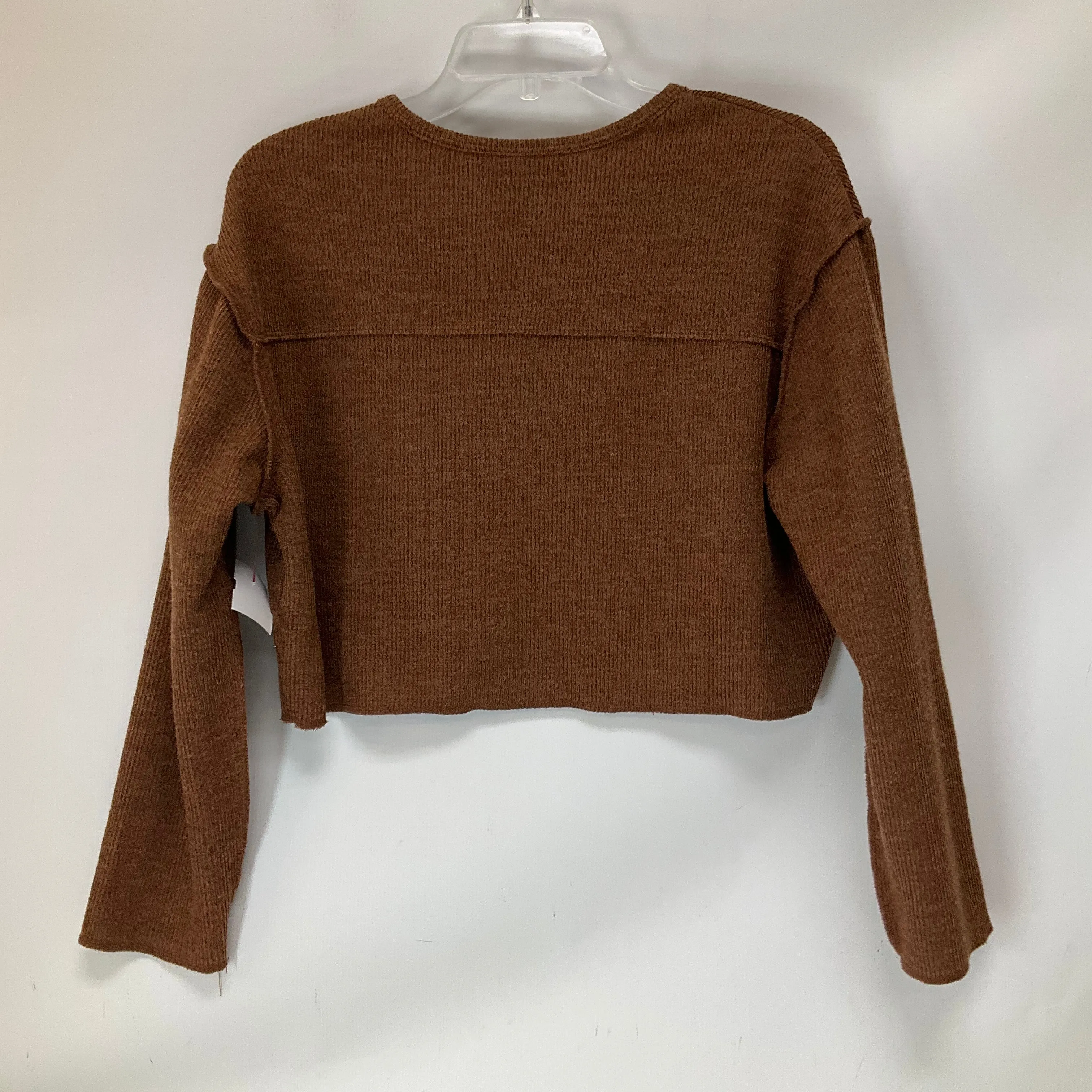 Top Long Sleeve By Urban Outfitters In Brown, Size: Xs