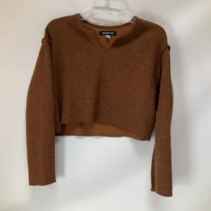 Top Long Sleeve By Urban Outfitters In Brown, Size: Xs