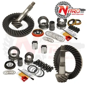 Toyota FJ Cruiser, Tacoma, Prado 120, Hilux & Lexus GX470 with E-Locker, (Select Ratio), Nitro Front & Rear Gear Package Kit