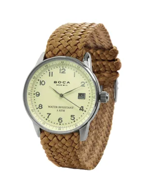 Traveler Silver - Bright Tobacco Wristband