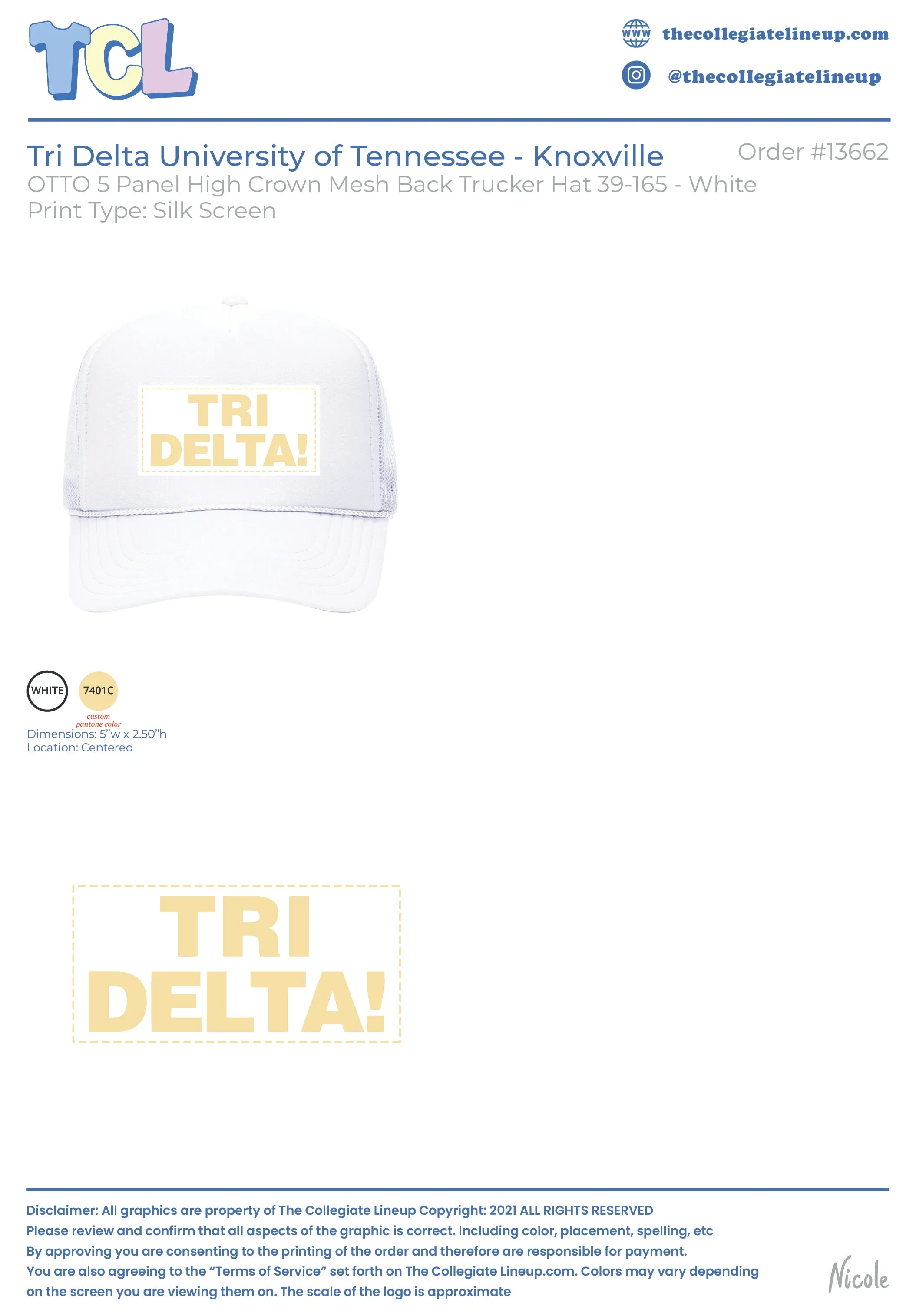 Tri Delta University of Tennessee - Knoxville #13662