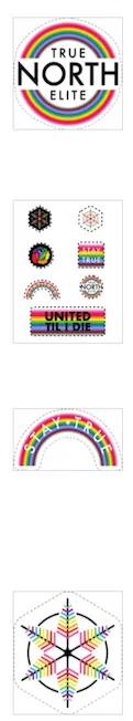 True North Elite - Pride Stickers and Tattoos