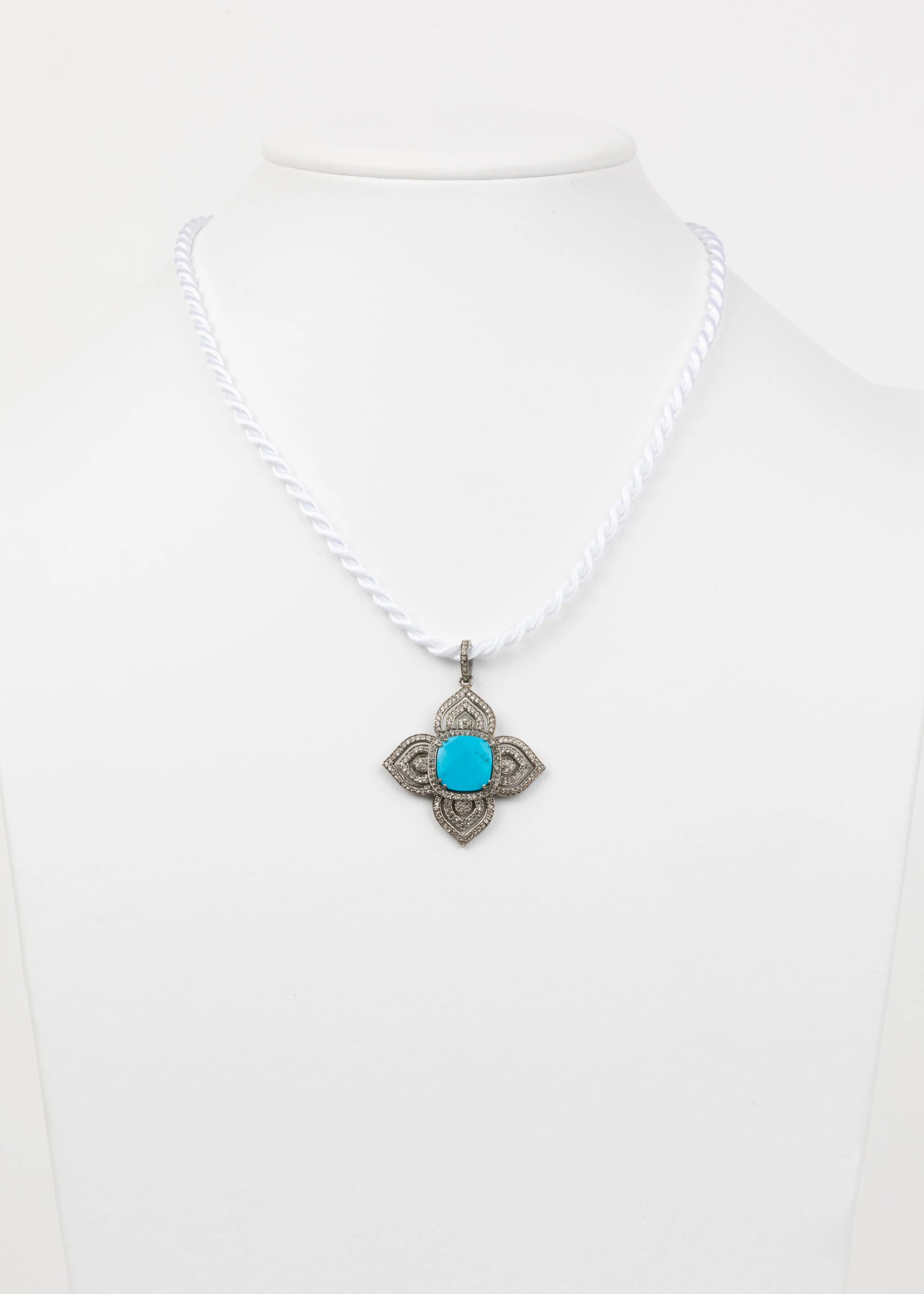 Turquoise and White Topaz