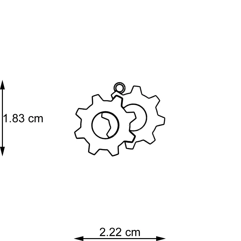 TWIN GEAR PENDANT