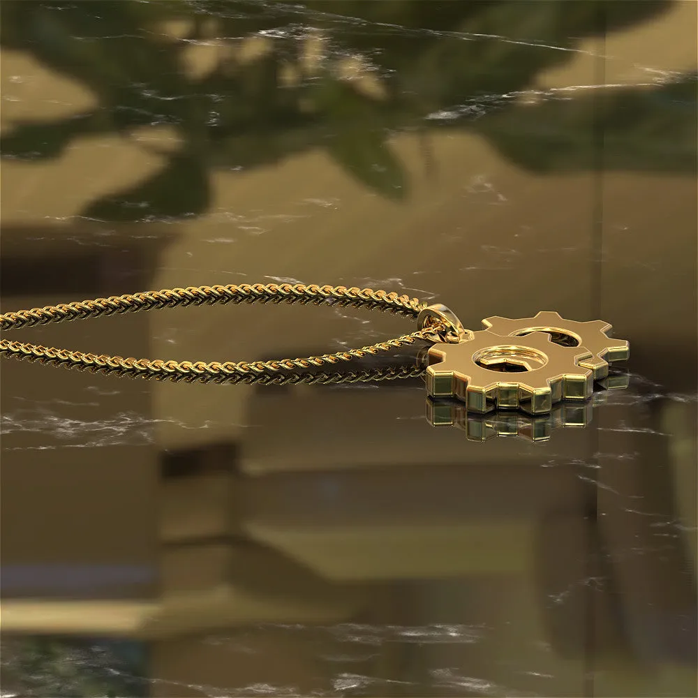 TWIN GEAR PENDANT