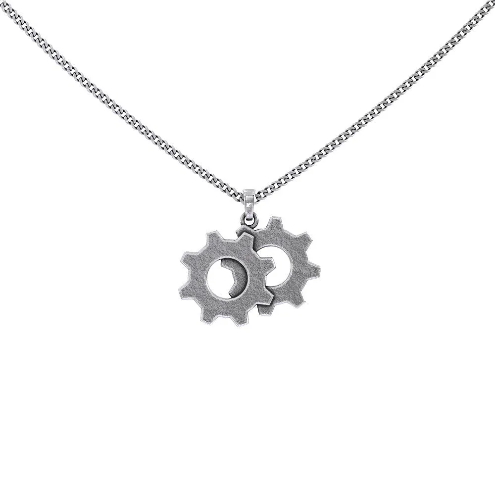 TWIN GEAR PENDANT