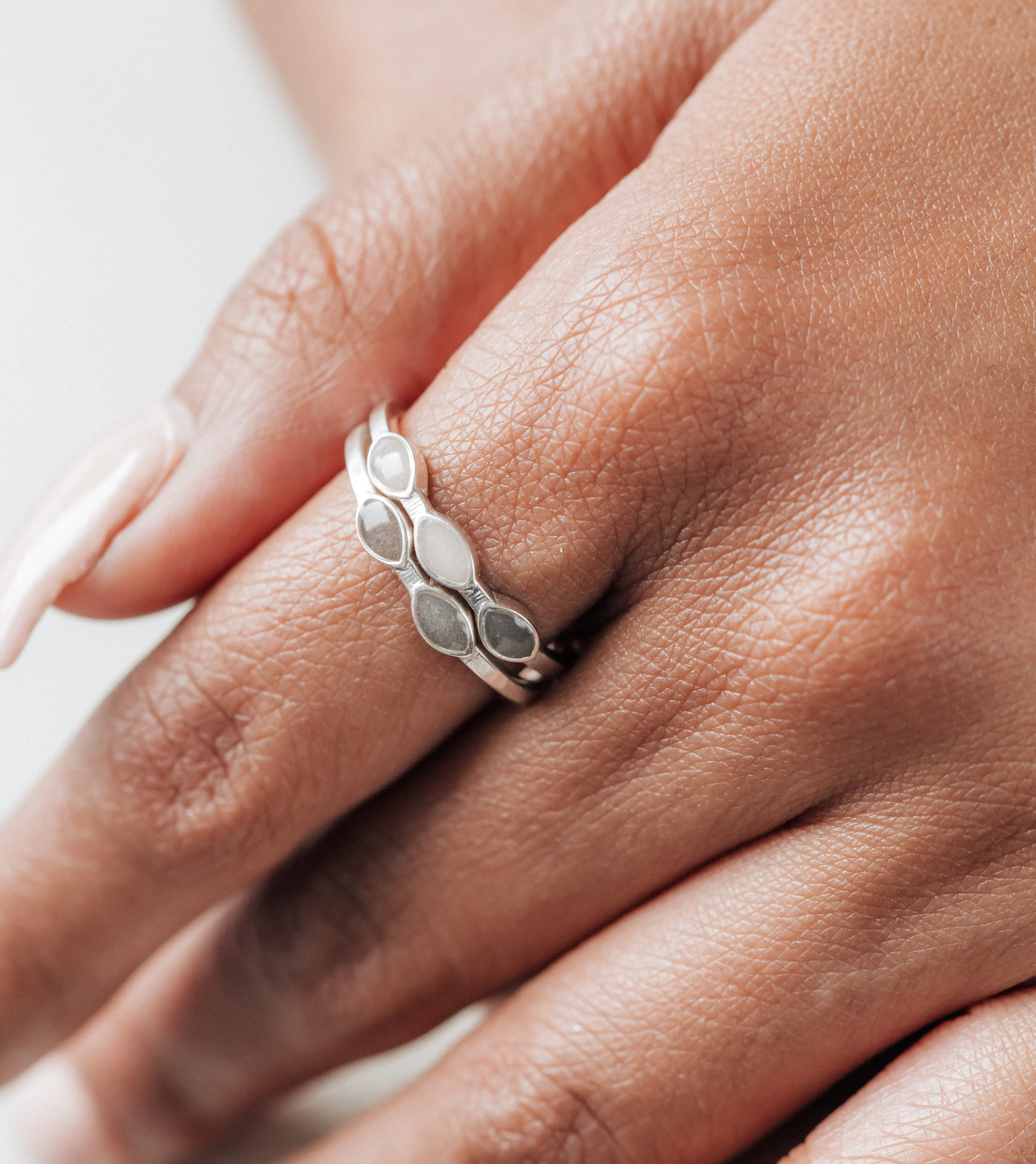 Two Setting Cremation Ring in 14K Yellow Gold