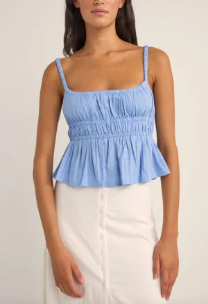 Tyler Baby Doll Top - Cornflower