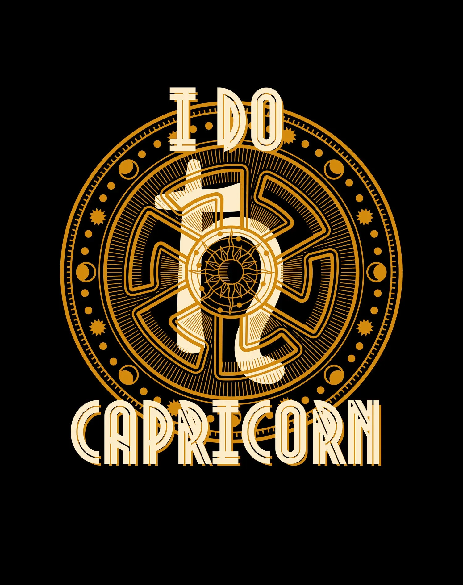 UA Supreme Star Sign Capricorn Men's T-shirt (Black)