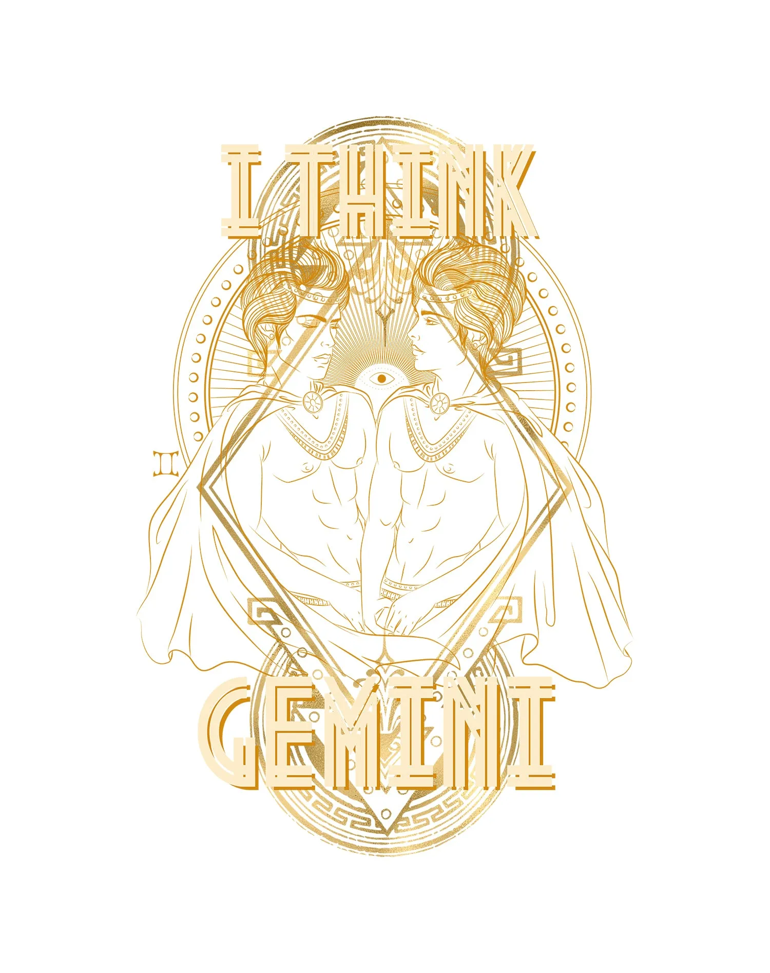 UA Supreme Star Sign Gemini Women's T-shirt (White)