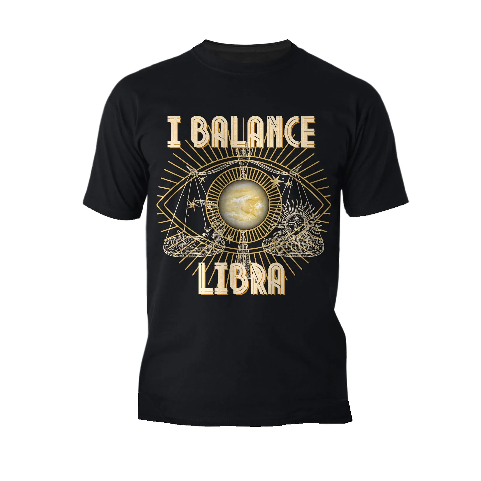 UA Supreme Star Sign Libra Eye Men's T-shirt (Black)