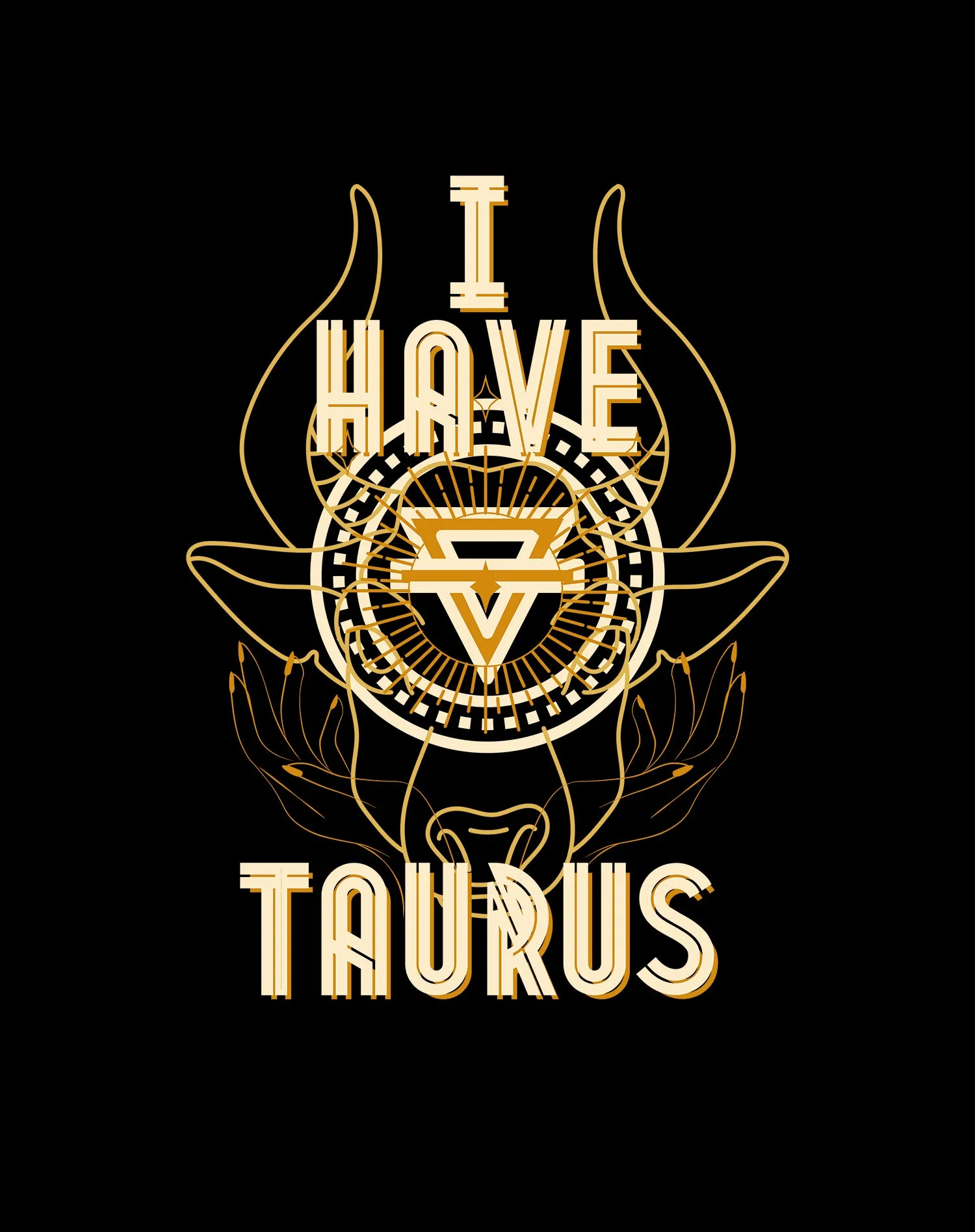 UA Supreme Star Sign Taurus Men's T-shirt (Black)
