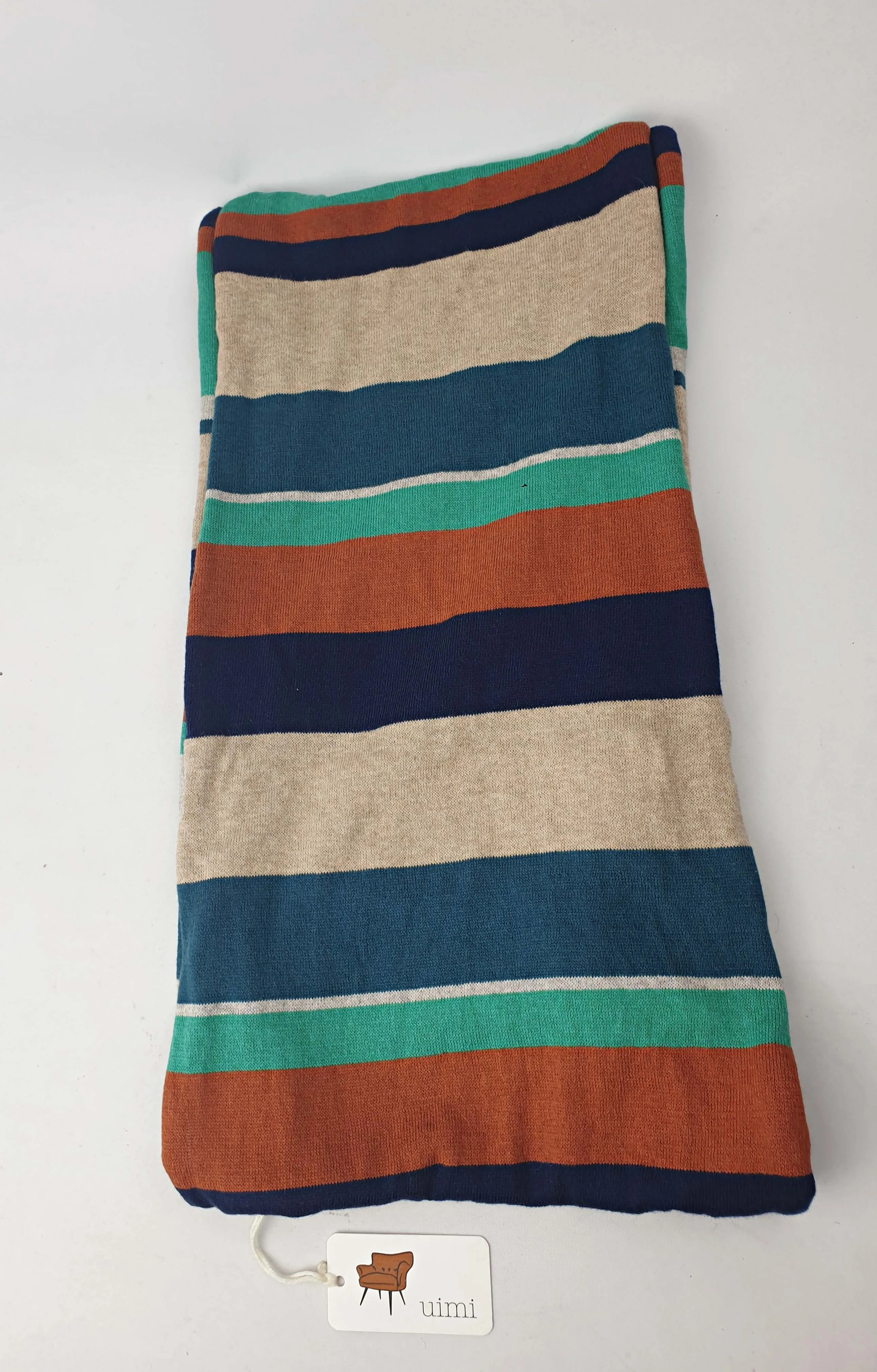 Uimi striped cotton scarf