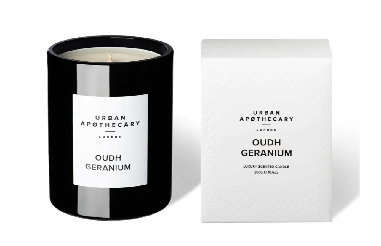 Urban Apothecary Oudh Geranium Signature Candle 300g