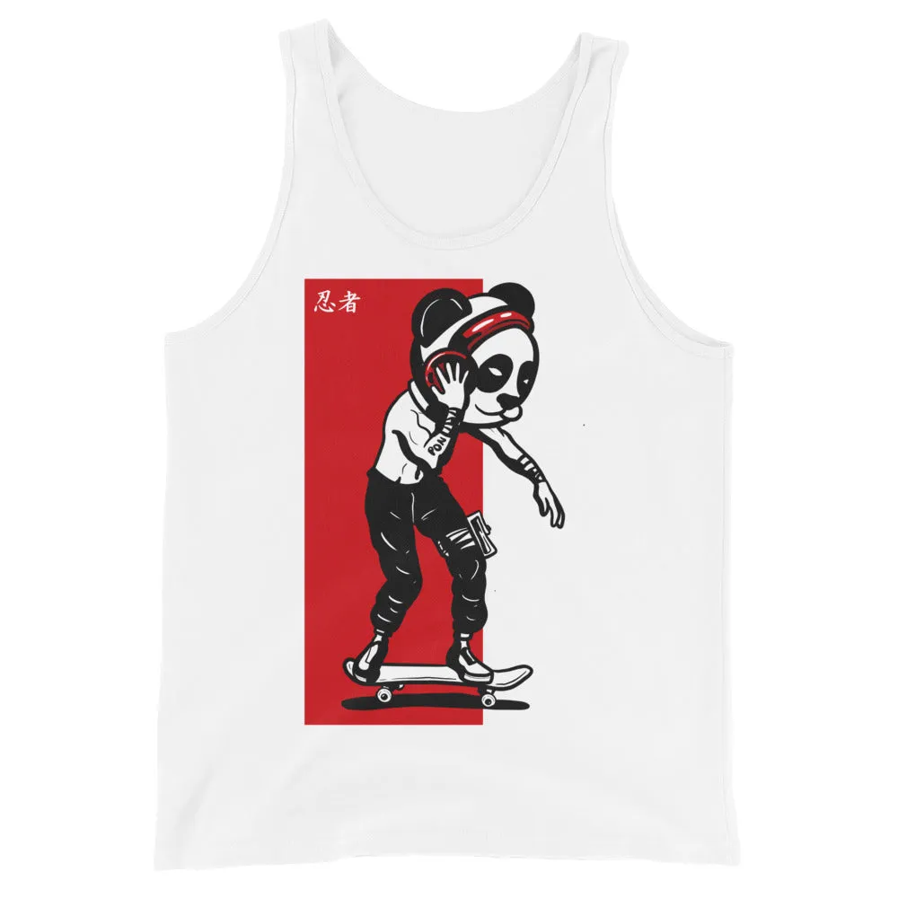 Urban Ninja "Red Line 2" Unisex Tank Top