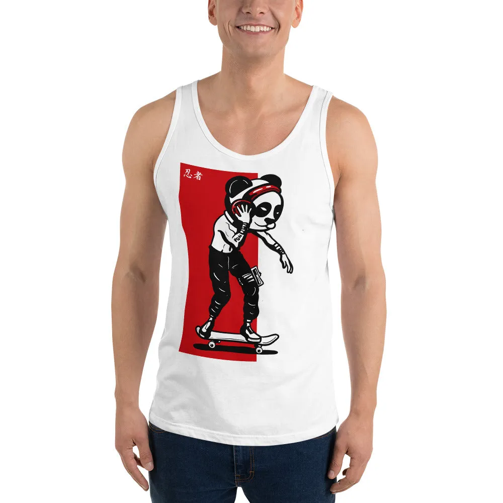 Urban Ninja "Red Line 2" Unisex Tank Top
