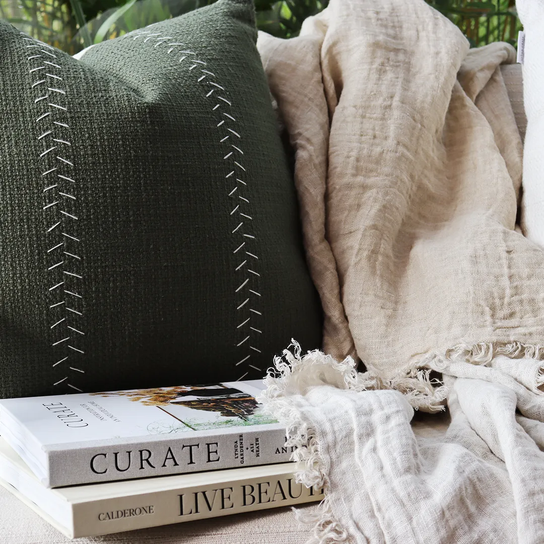 Urban Oasis Anja Square Cushion Thyme