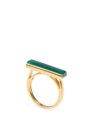 Urban Ring with Green Onyx