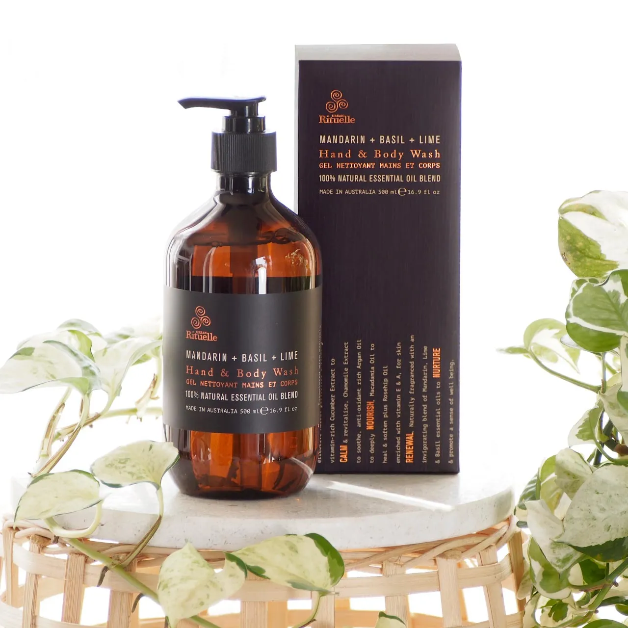 Urban Rituelle Equilibrium Mandarin, Basil & Lime Nourishing Hamper