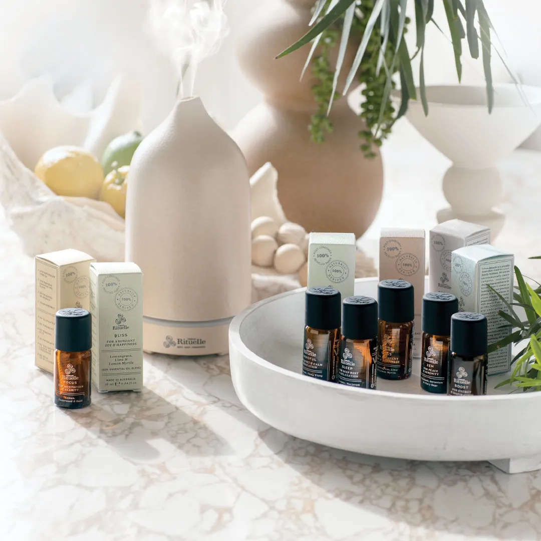 Urban Rituelle Natural Remedy Mindful: Marjoram, Ylang Ylang & Sandalwood 100% Essential Oil Blend | 10ml