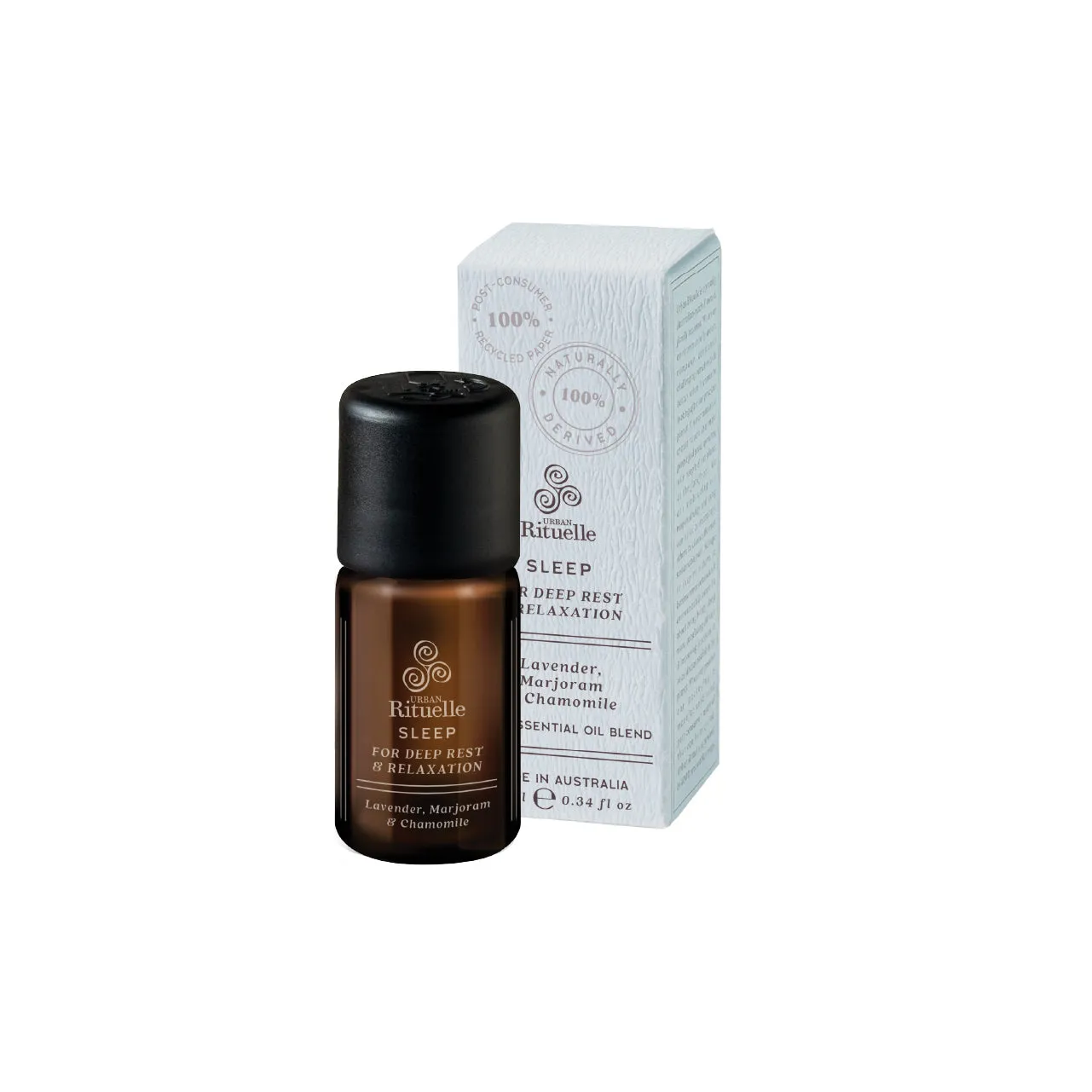 Urban Rituelle Natural Remedy Sleep: Lavender, Marjoram & Chamomile 100% Essential Oil Blend | 10ml