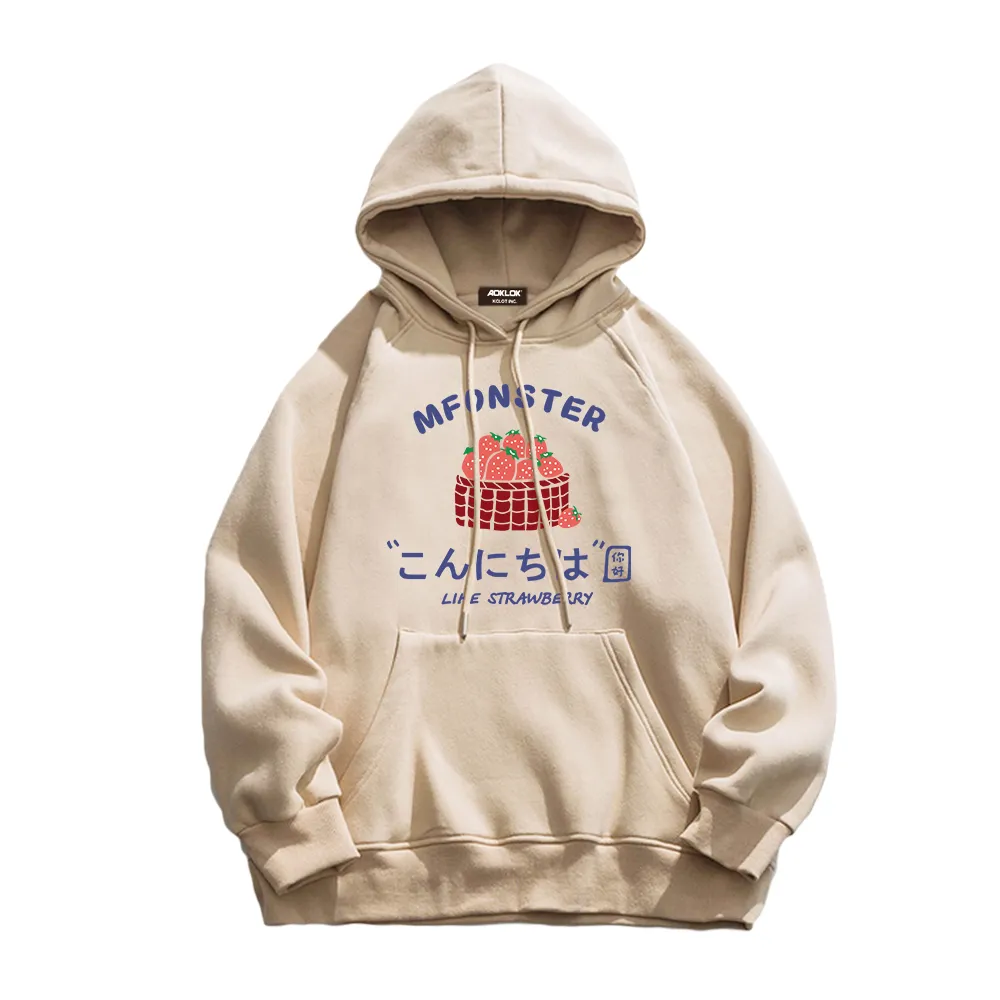 Urban Strawberry Graphic Hoodie