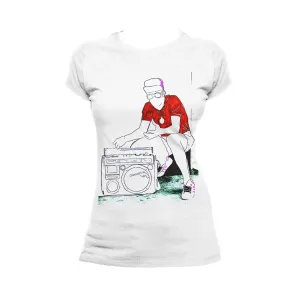 US Brand X Old's Kool Boom Box Official Women's T-Shirt (White)