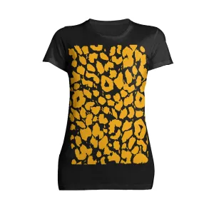 US Brand X Old's Kool Leopard Print Official Women's T-Shirt (Black)
