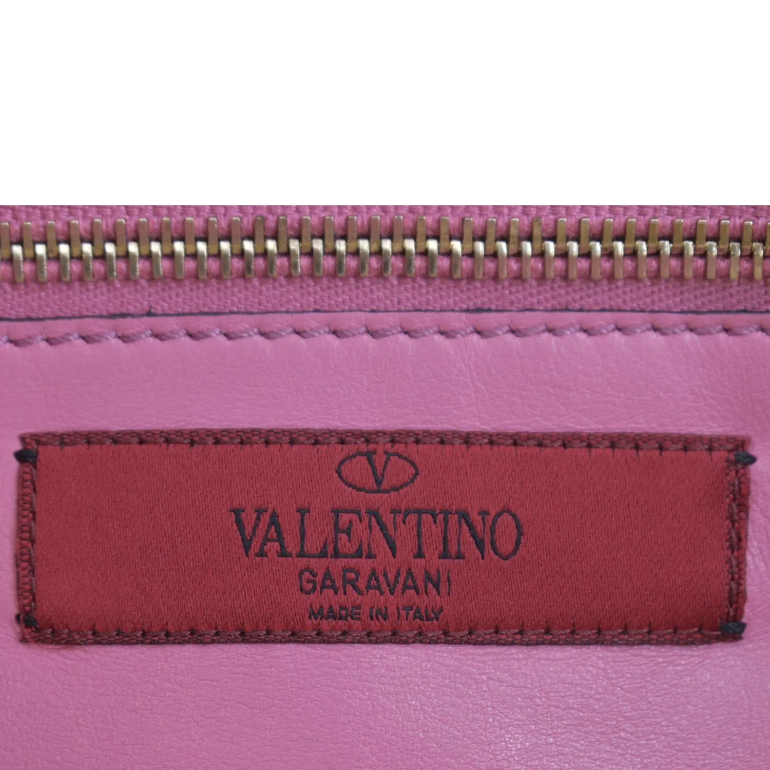 VALENTINO Trapeze Garavani Rockstud Leather Shopping Tote Bag Pink