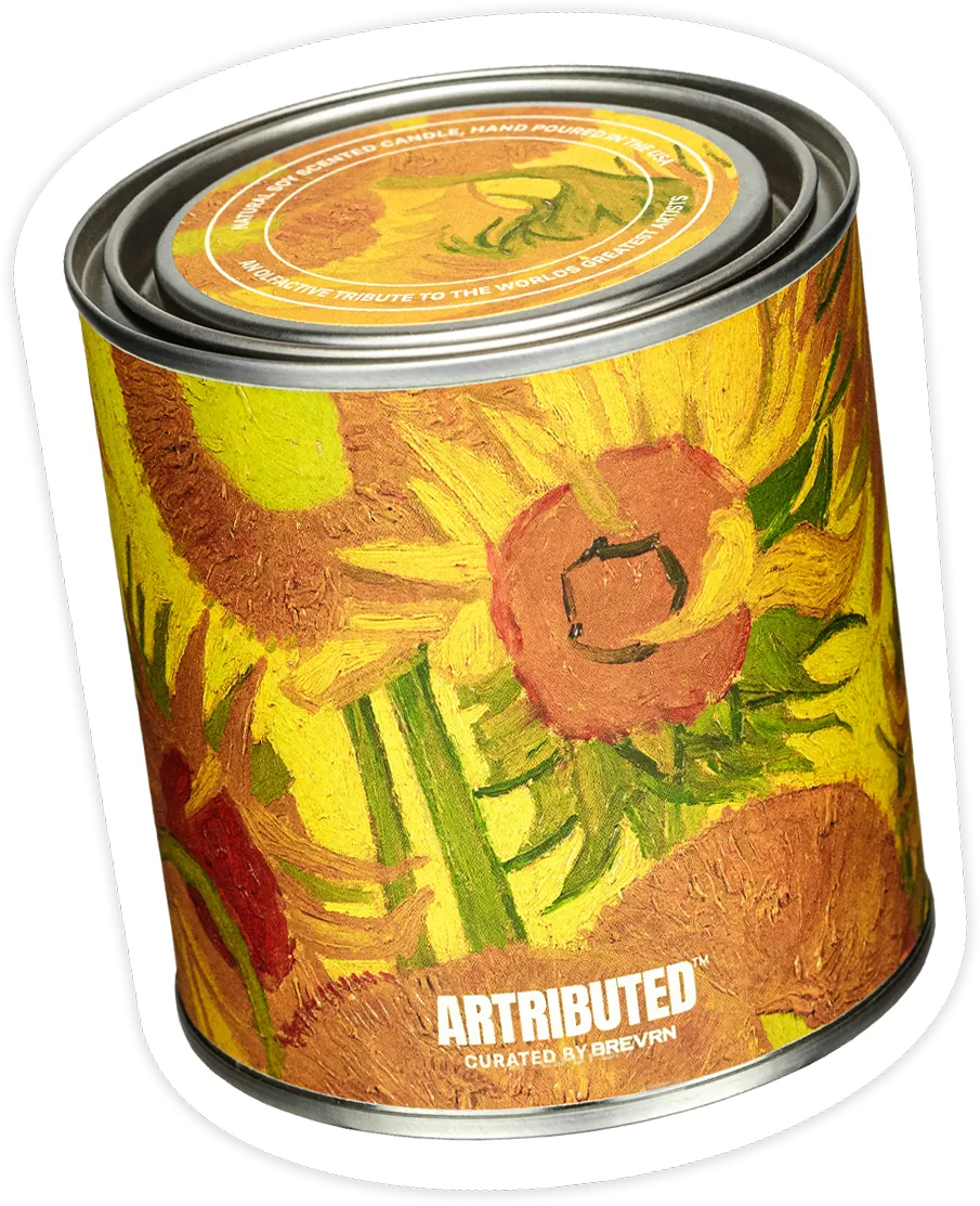 Van Gogh Sunflowers Candle