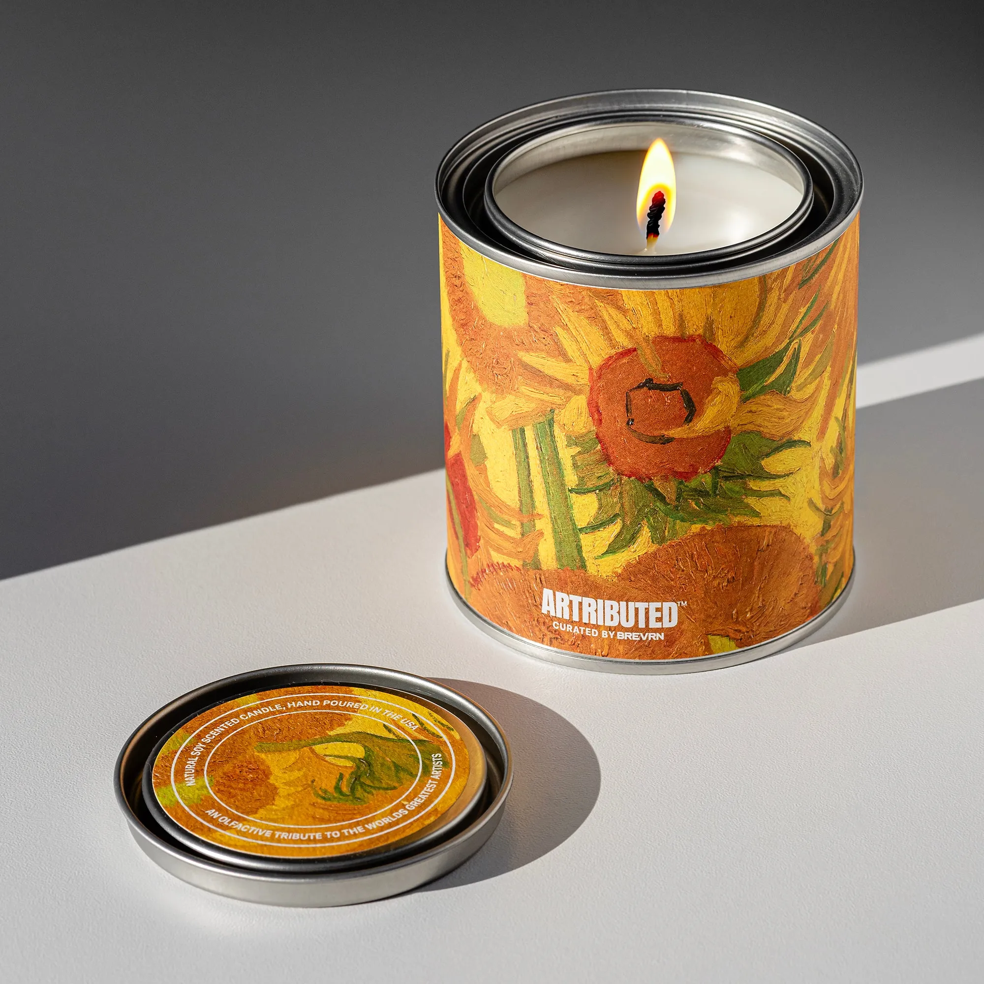 Van Gogh Sunflowers Candle