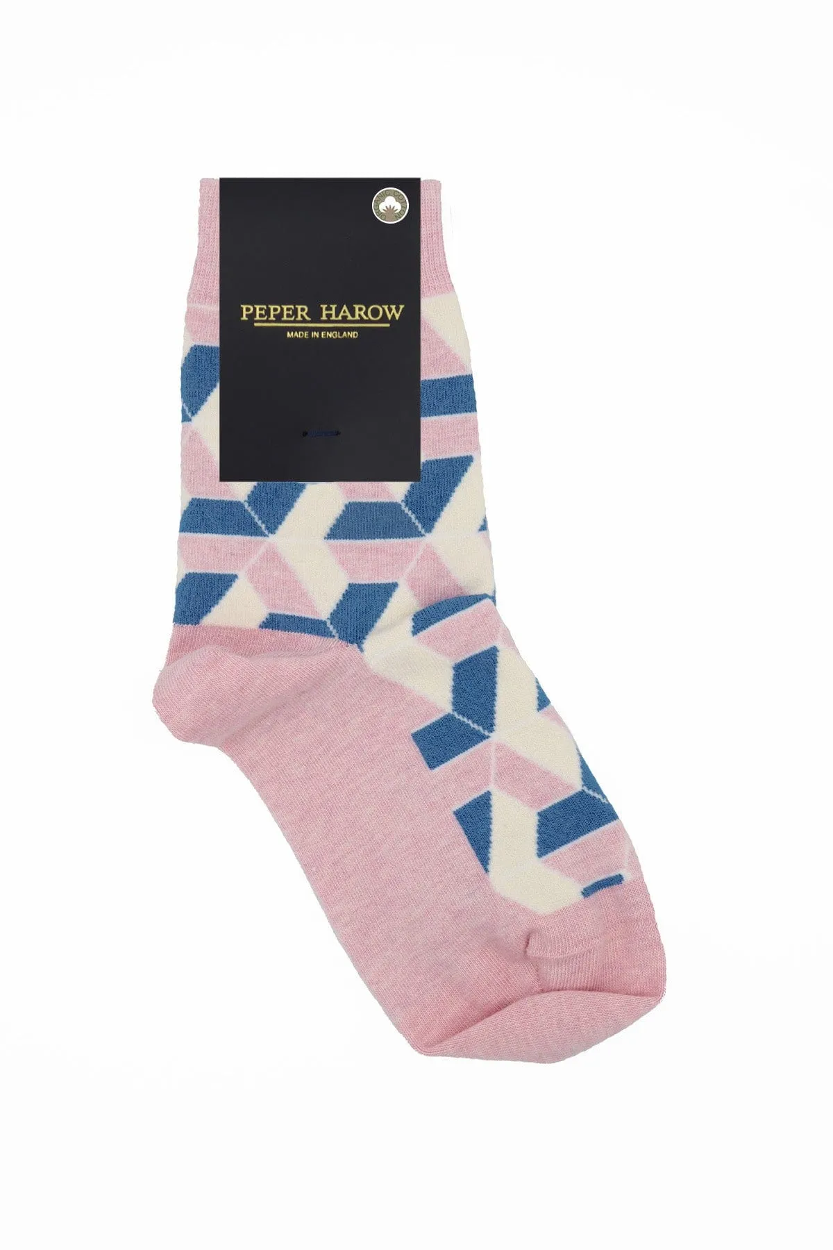 Vertex Women's Organic Cotton Socks | Pink