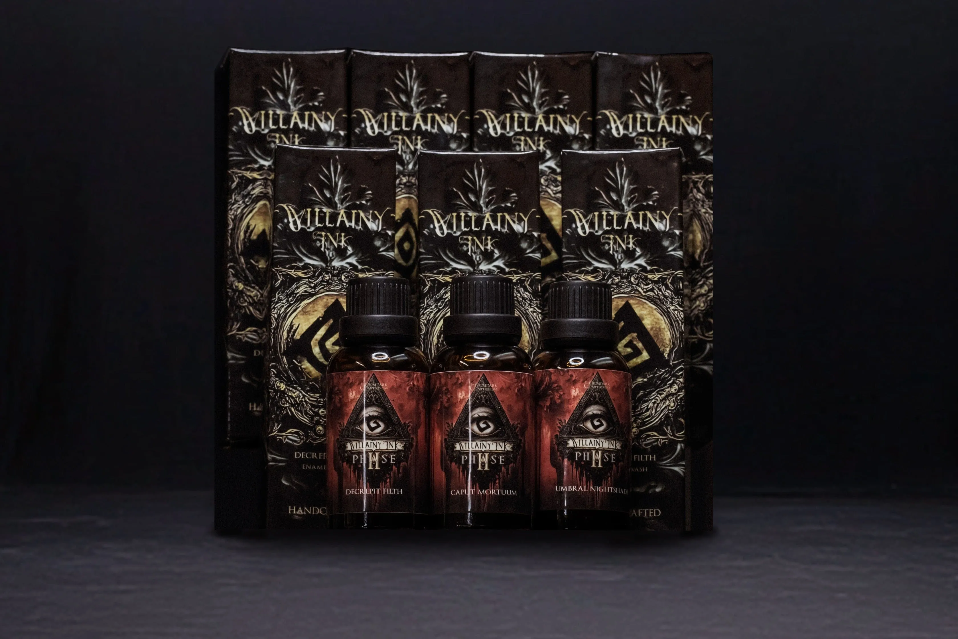 Villainy Inks Phase 2 - Handcrafted Enamel Washes 30ml - PHASE TWO TESTER KIT x7 colors