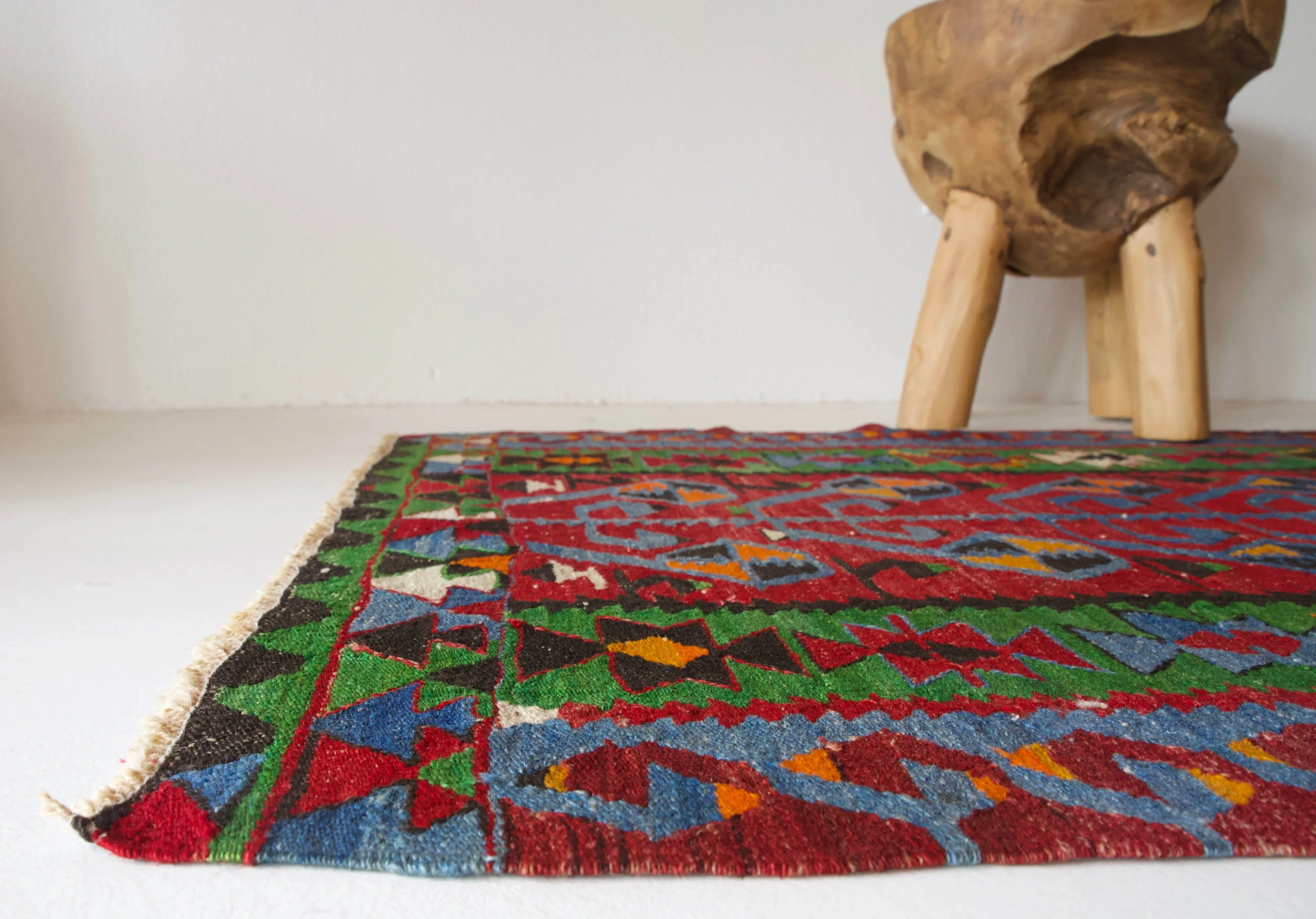 Vintage Mini Turkish Kilim Rug 2'11"x4'5"