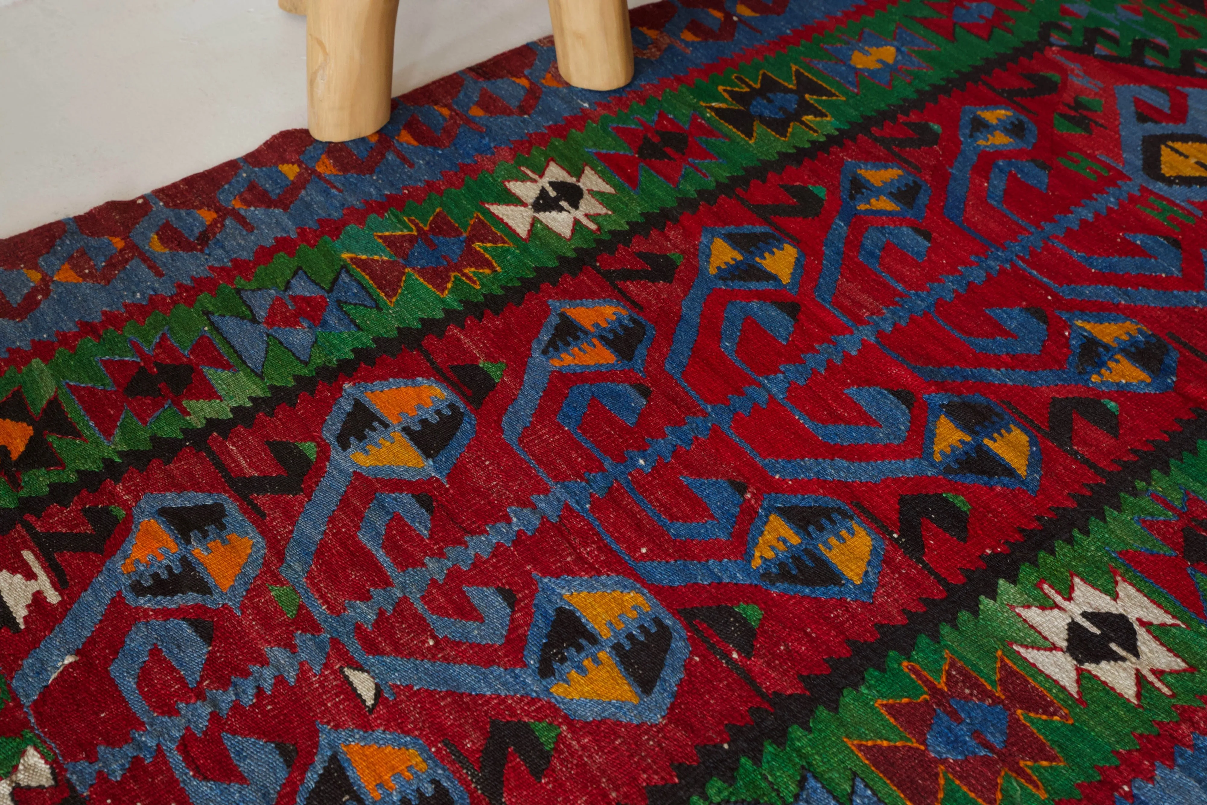 Vintage Mini Turkish Kilim Rug 2'11"x4'5"