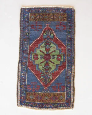 Vintage Mini Turkish Rug 22"x44"
