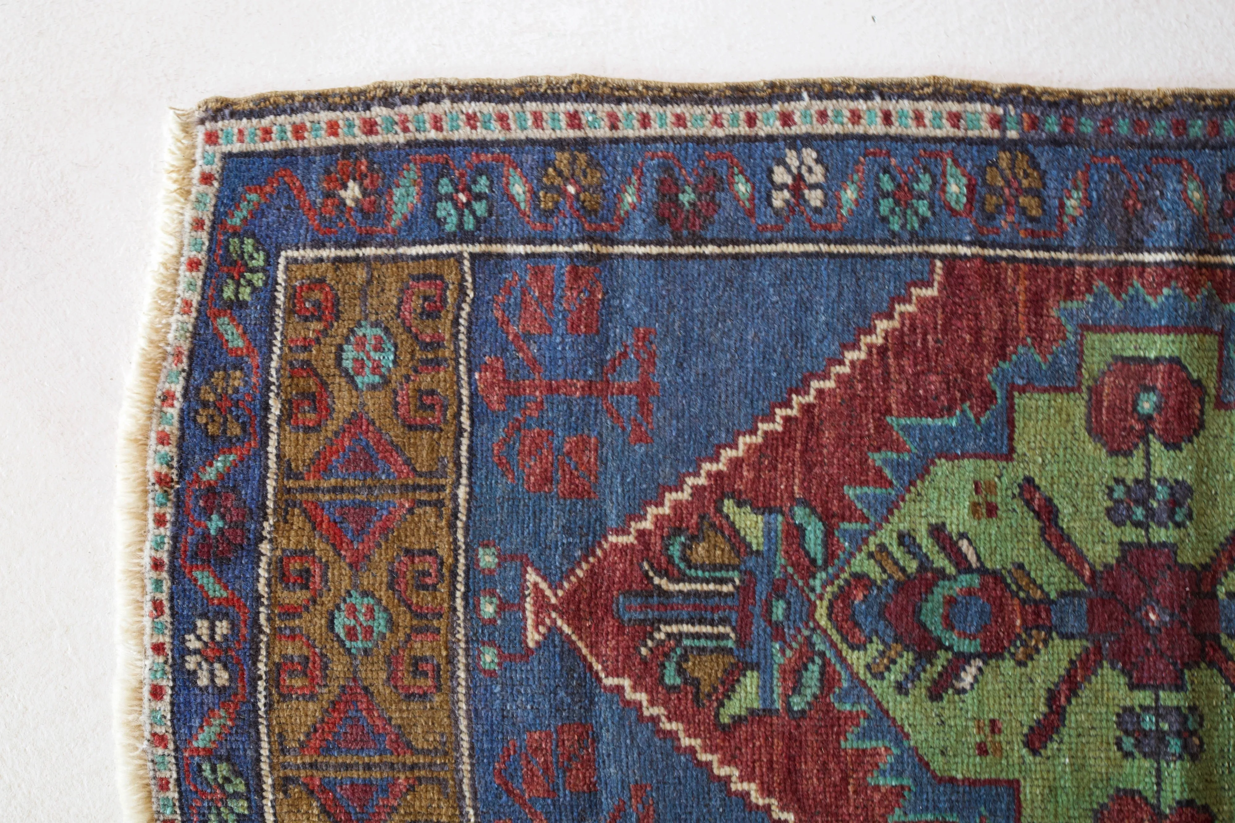 Vintage Mini Turkish Rug 22"x44"