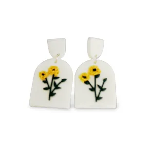 Vintage Sunflower Earrings