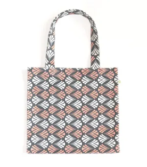 Waltz Cotton Canvas Tote (15x15) – Salmon Pink