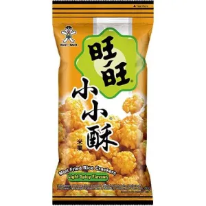 WANT WANT, MINI FRIED RICE CRACKERS LIGHT SPICY 60G