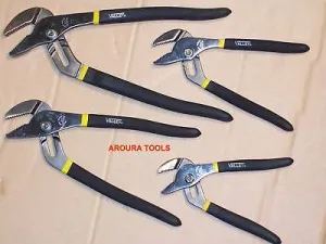 WATER PUMP PLIERS 4 PC SET WITH CARRY POUCH - NEW.