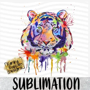 Watercolor Tiger Bright