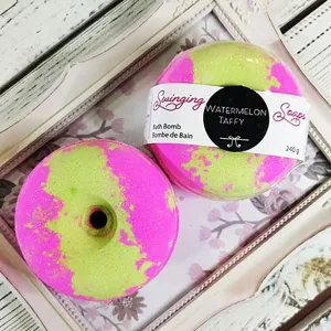 Watermelon Taffy Donut Bath Bomb