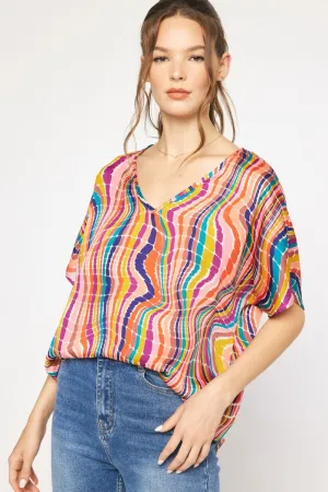 Wavy Lane Multi Blouse