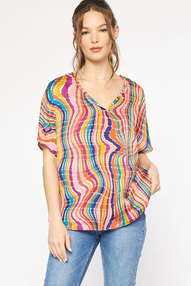 Wavy Lane Multi Blouse