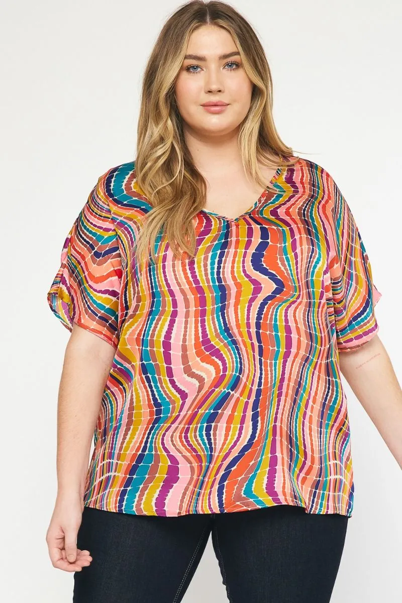Wavy Lane Multi Blouse