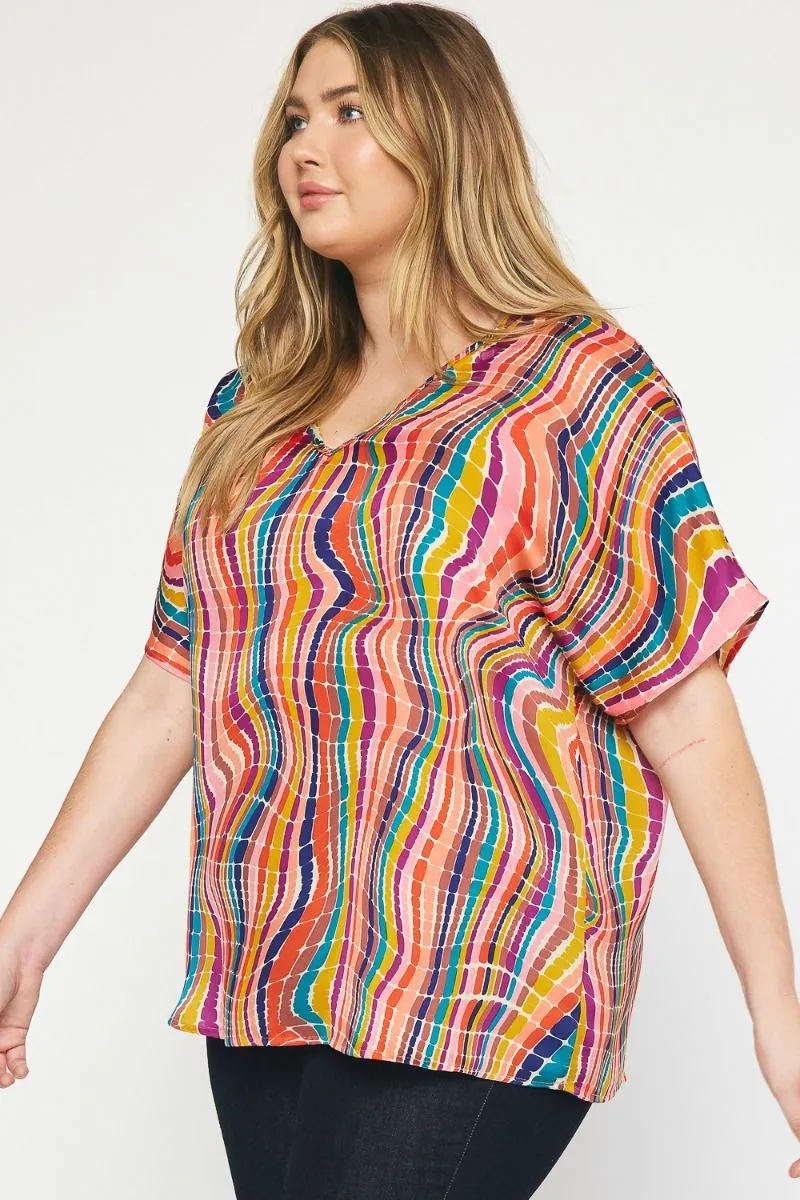 Wavy Lane Multi Blouse