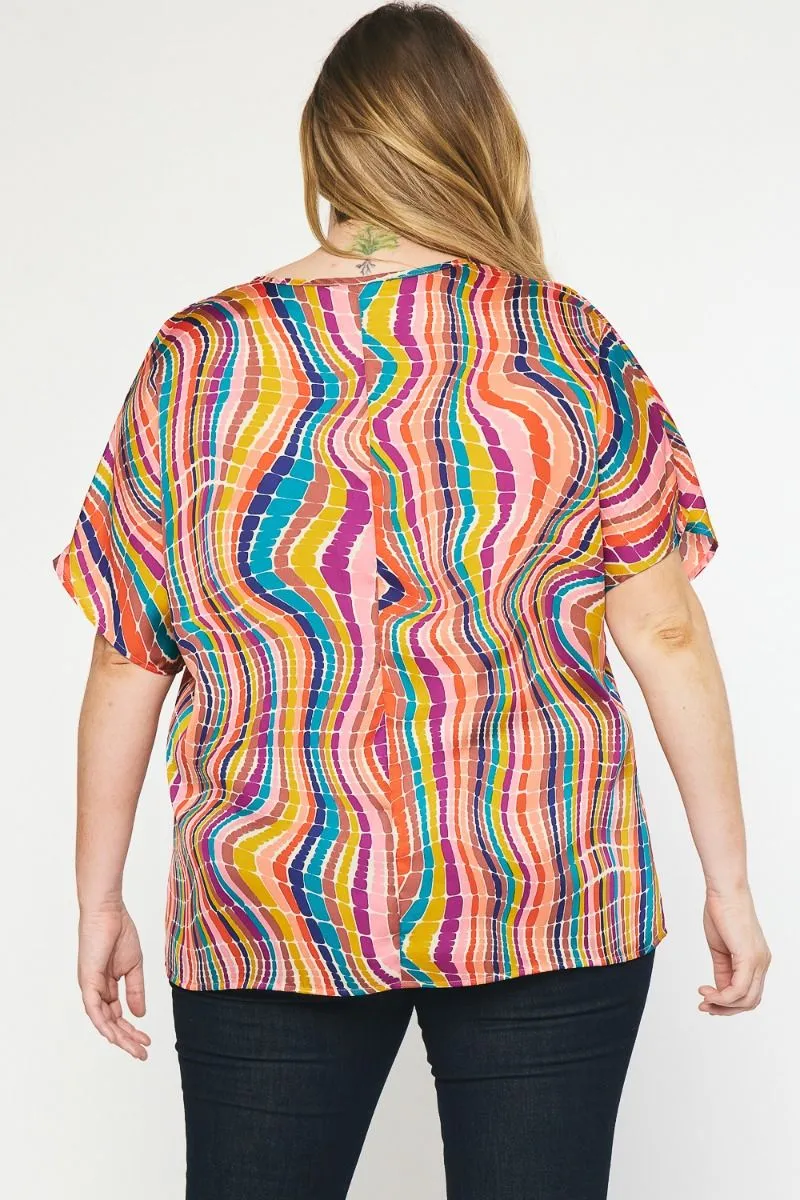 Wavy Lane Multi Blouse